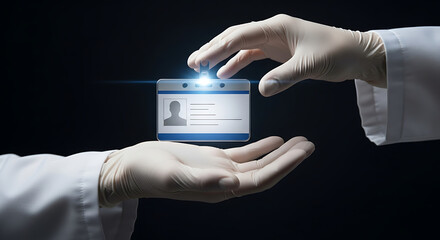 Doctor identity security identification badge healthcare worker protection medical staff access