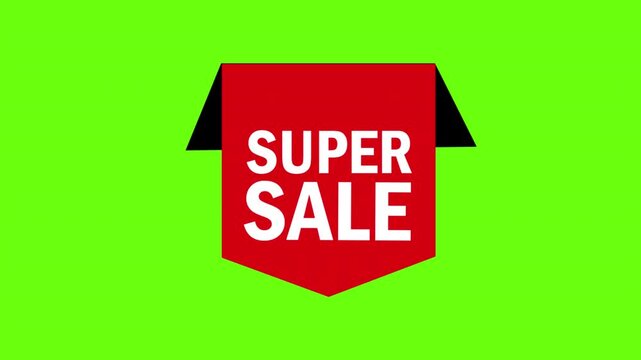 Animated super sale banner
