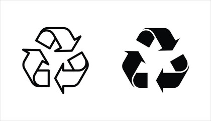 Recycle icon set. Recycle vector illustration for web design. isolated on white background