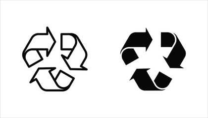 Obraz premium Recycle icon set. Recycle vector illustration for web design. isolated on white background