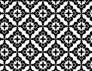 geometric quatrefoil repeat pattern