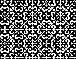 black and white seamless pattern