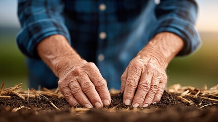 Cultivating soil for sustainable agriculture rural farm photography natural light close-up gardening techniques