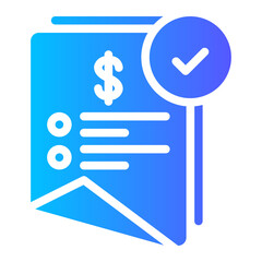 invoice gradient icon