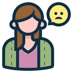 period problems on female icon