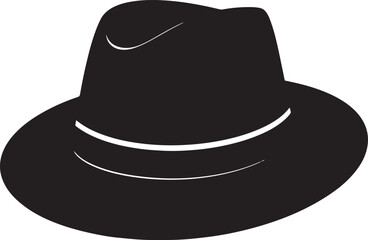  Seasonal Autumn Hat Silhouette Vector Illustration