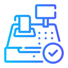 cashier gradient icon