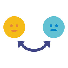mood swing flat icon