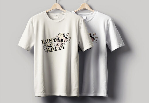 Lost My Head T Shirt Design Layout