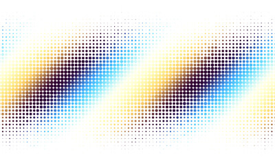 Fototapeta premium Vector abstract futuristic particle background. Overlay halftone background. Vibrant colorful gradient