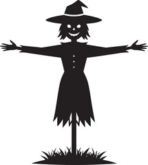  Minimal Farm Scarecrow Vector Illustration