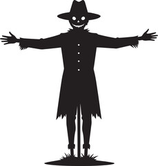  Minimal Farm Scarecrow Vector Illustration