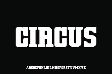 Display alphabet font vector design suitable for headline, poster, logo, magazine and many more