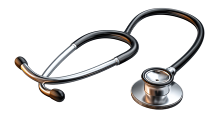 stethoscope on white background