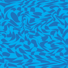 Abstract Blue Liquid Swirl Background with Dynamic Wavy Geometric Shapes