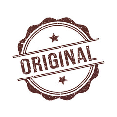Obraz premium Vintage Originality Stamp Vector Graphic: Authentic Quality Certification Emblem