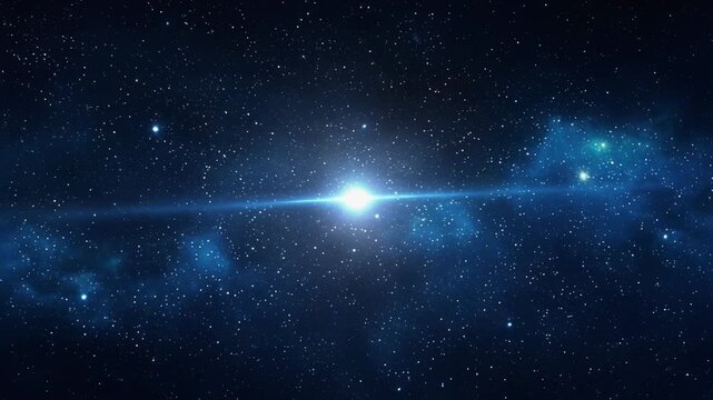 Stunning cosmic scene of deep space with bright stars and nebulae