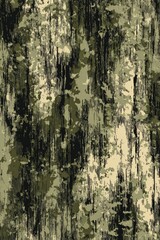 Obraz premium Abstract camouflage texture illustration with distressed vertical pattern, military style background for design and fabric use 