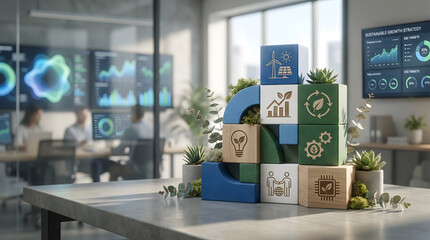 Sustainable Growth Strategy and ESG Performance Dashboard