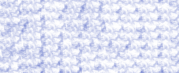 Abstract digital noise pattern in blue tones with specks, isolated on transparent background