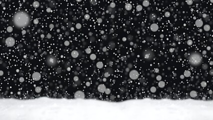 kamut. Snowflakes falling on dark background with heavy snow effect and atmospheric lighting. ESG reports, sustainability campaigns, designed for environmental awareness campaigns.