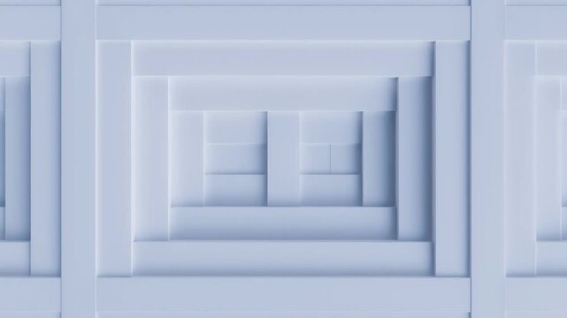 abstract white 3d cube cubic shapes background, motion graphic render wallpaper backdrop, 4k seamless loop	
