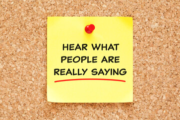 Active Listening Concept Hear What People Are Saying