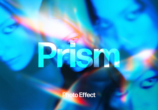 Prism Photo Effect Mockup