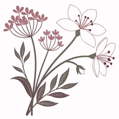 Illustrative floral bouquet