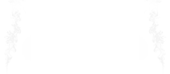 Obraz premium Two minimalist gray smoke columns on both sides on transparent PNG background. Realistic smoke suitable for design and visual effects.