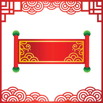 Chinese new year gradient vector