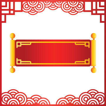 Chinese new year gradient vector