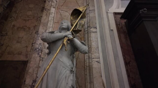 Statue of Joan of Arc in San Luigi dei Francesi