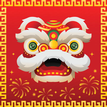 Chinese new year gradient vector