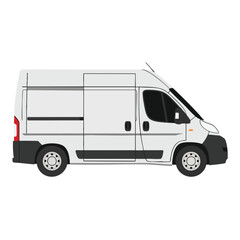 Fototapeta premium White Delivery Van Illustration
