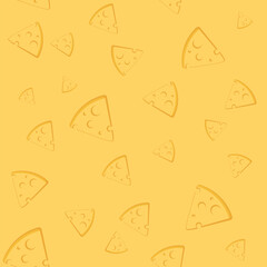 a cheese pattern seamless back with slices