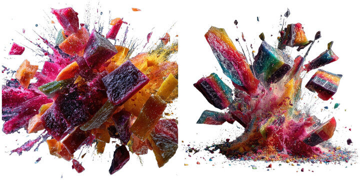 Candy explosion colorful sweets sugar delight set - Powered by Adobe