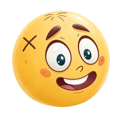 Fototapeta premium smiley face on white background