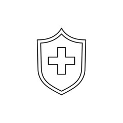Obraz premium Medical Protection Shield Icon