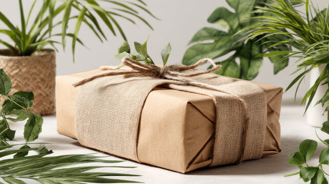 Eco-friendly disposable packaging, waste recycling concept, paper and cardboard waste, rubish sort and plastic free lifestyle