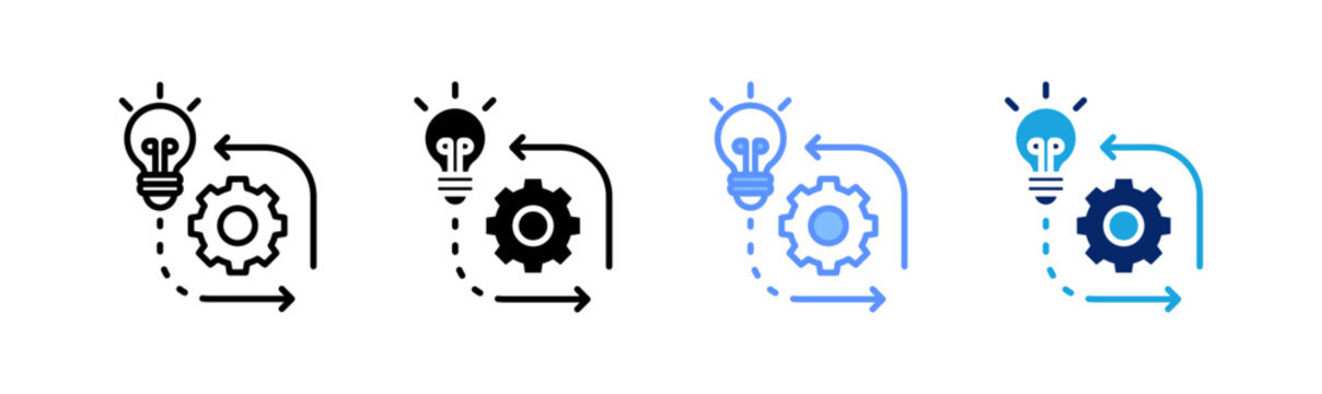 implement icon set multiple style collection