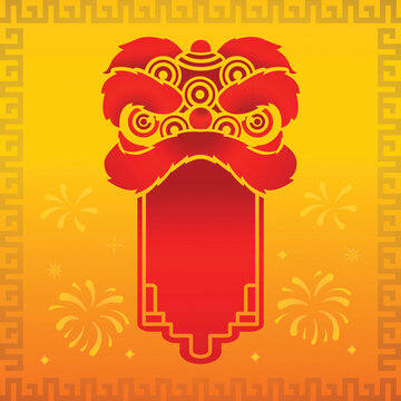 Chinese new year gradient vector
