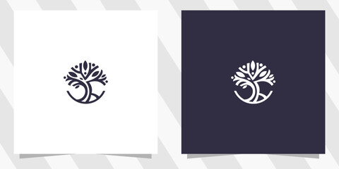 Abstract Tree Logo Design Vector