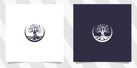 Abstract Tree Logo Design Vector