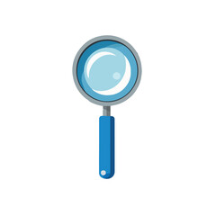 Magnifying Glass Search Tool Flat Vector Icon