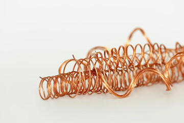 copper, copper on a white background