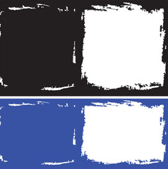Fototapeta premium grunge frames with black blue and white backgrounds for photo