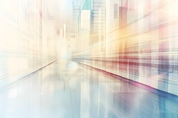 Quiet abstract technology background with balanced data flow and open space