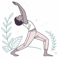 Yoga pose illustration