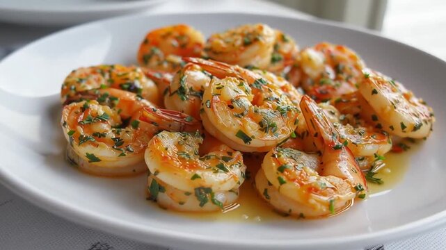 sizzling garlic butter shrimp